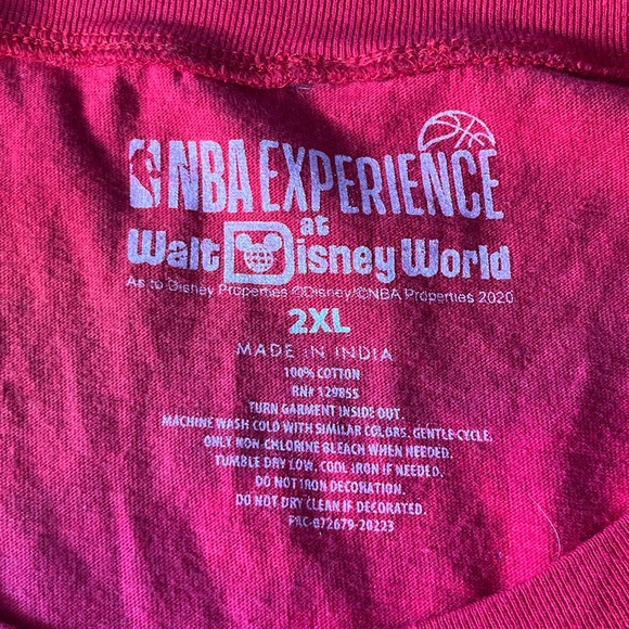 Disney NBA EXPERIENCE Shirt 2XL XXL PLAYOFFS 2020 WALT DISNEY WORLD Tank Top - Picture 5 of 5